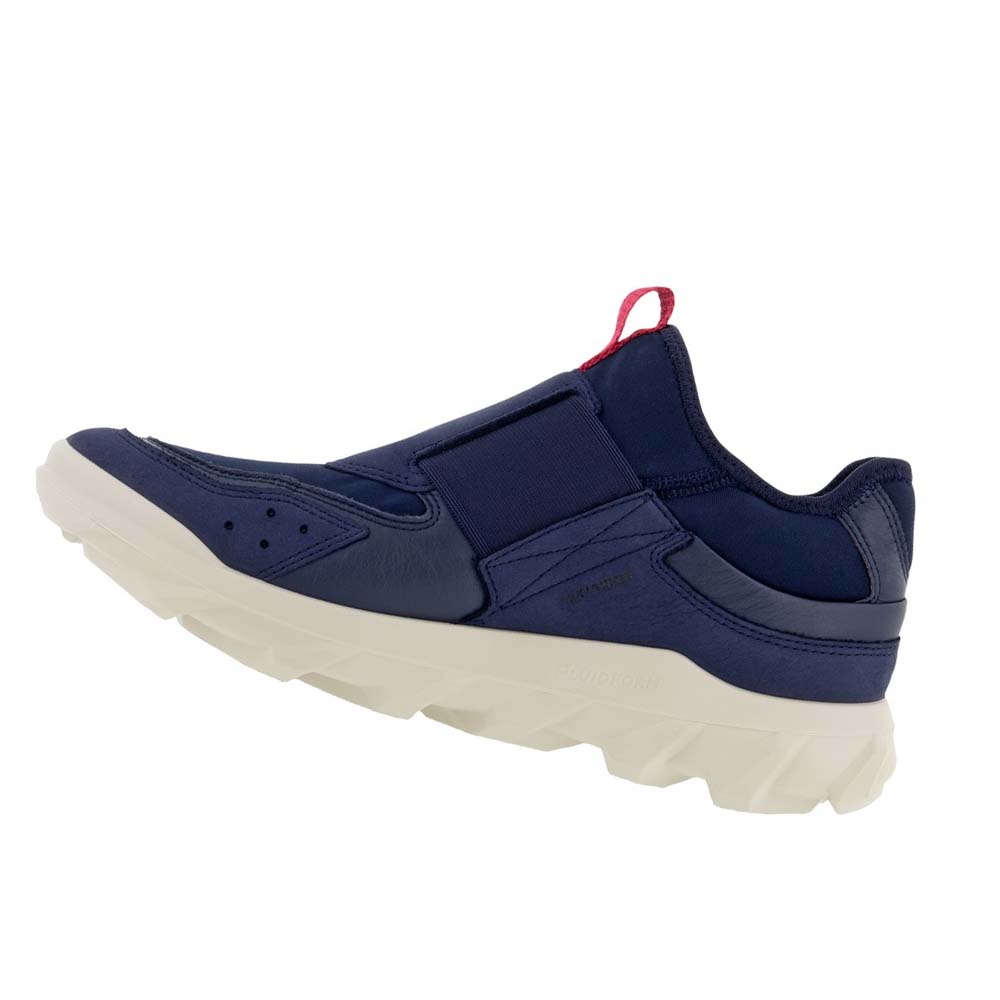 Women's Ecco Mx Low Slip On Sneakers Blue | USA 229KOR